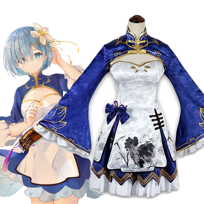 Rem Ram Cosplay Cheongsam Anim - đánh giá và giá South Korea Lifestyle